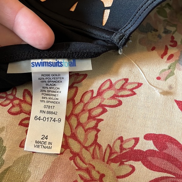 SWIMSUITS FOR ALL Size 24 Swim Bra Top Underwire Padded Cut-Outs Sexy $88 NEW - Picture 10 of 16